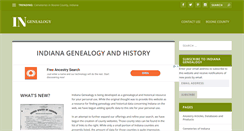 Desktop Screenshot of indianagenealogy.org