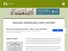 Tablet Screenshot of indianagenealogy.org